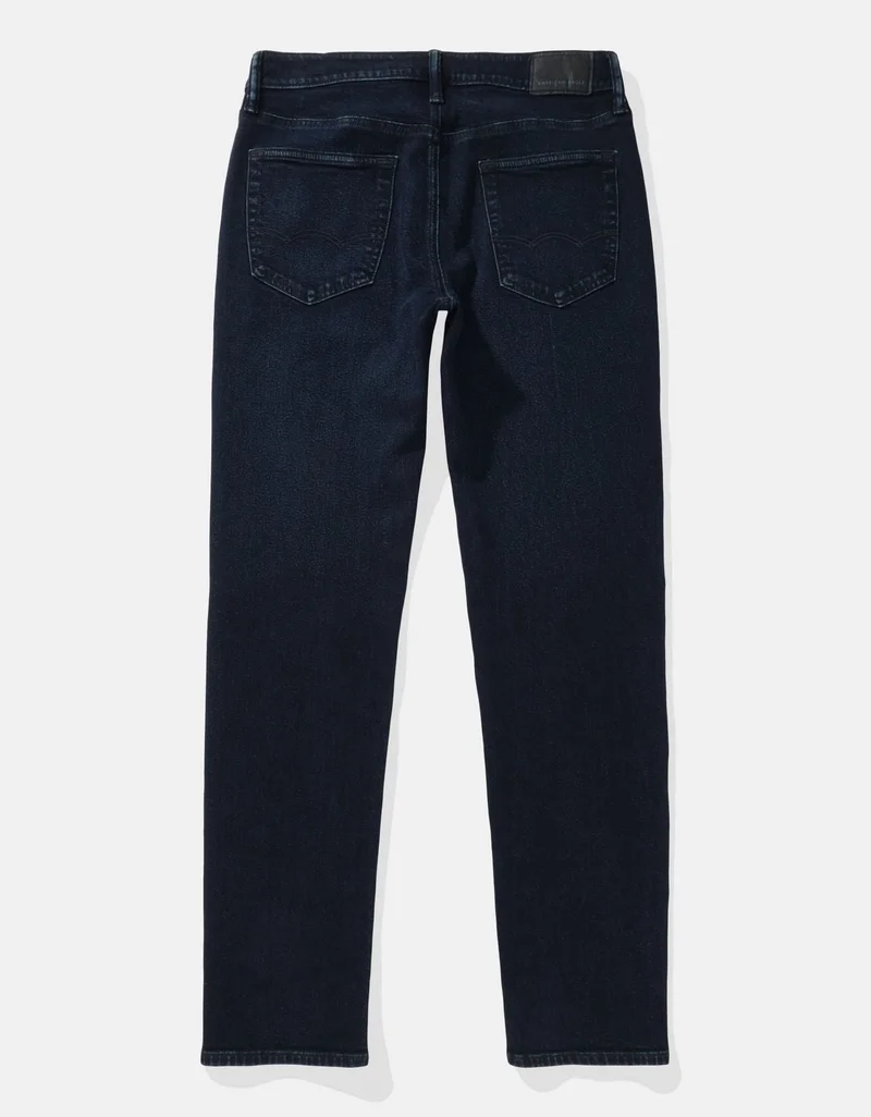 American Eagle  AE EasyFlex +TENCEL™ Fibers Patched Slim Straight Jean for Men | Best Price UAE